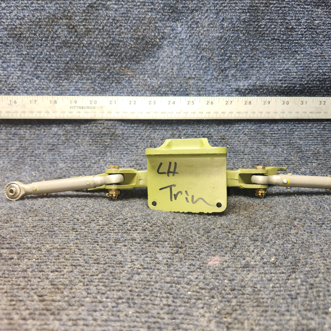 Used aircraft parts for sale, 96-524010-1 BEECHCRAFT 95-55B Bellcrank Rudder Pedal Assembly with Link and Base