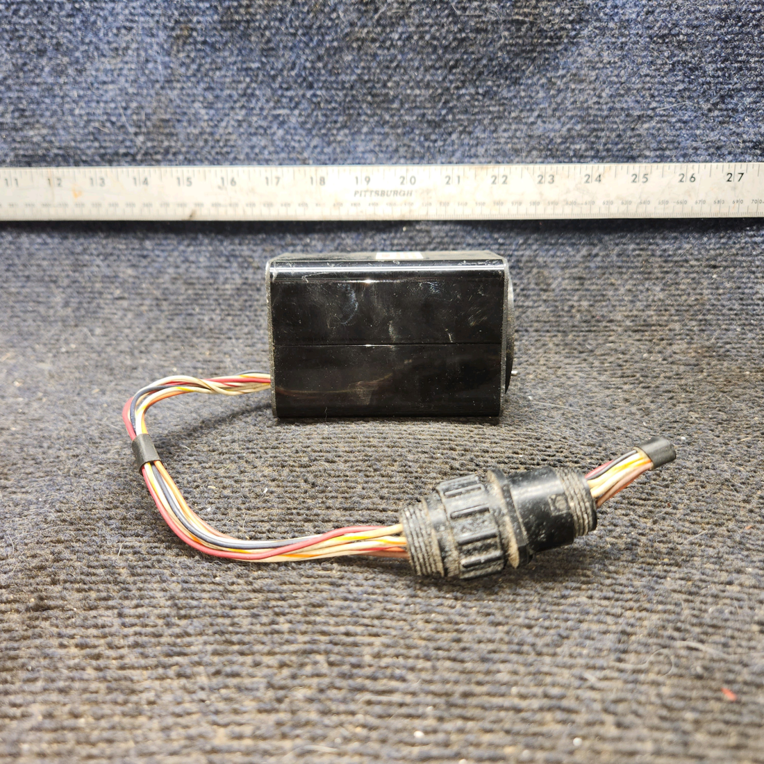 Used aircraft parts for sale, ASC-5A Electronics International piper PA-28-181 Super Clock Indicator