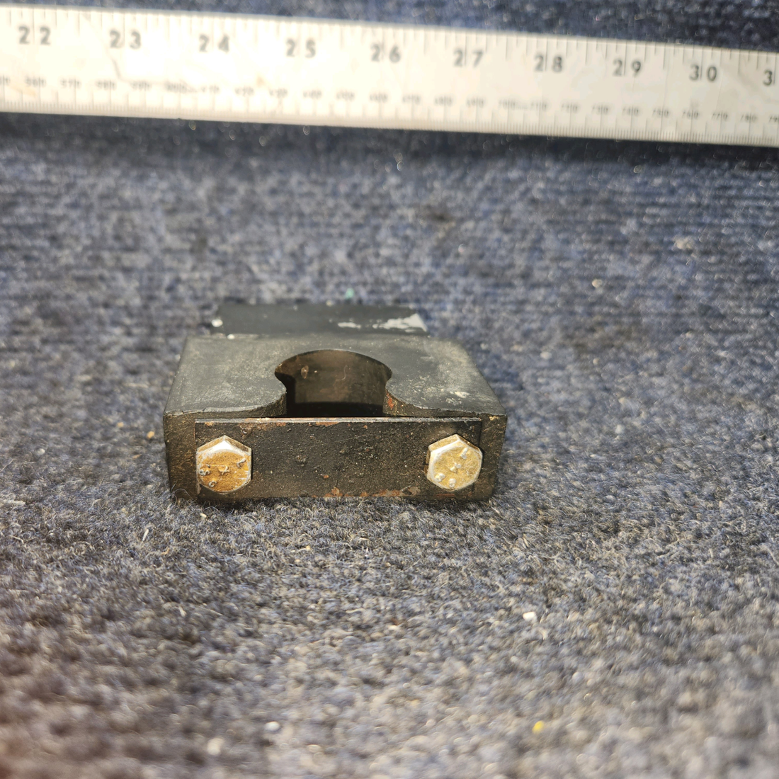 Used aircraft parts for sale, 63456-000, 65050-000, 63455-000 Piper PA28-140 Rudder Bar Support Block