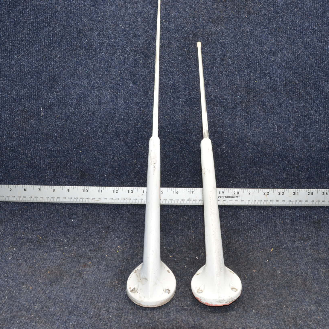Used aircraft parts for sale, DM and Q18-3 PIPER- CESSNA-BEECH- MOONEY VARIOS ELT ANTENNA DORLE AND MARCOLIN SOLD AS A PAIR.