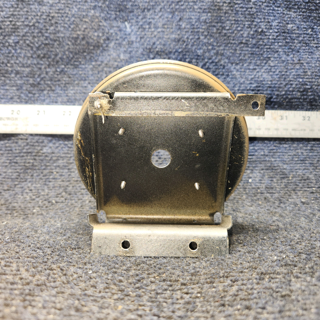 Used aircraft parts for sale, 0511198 Cessna 172E Fuel Selector Cup with Placard and Bracket