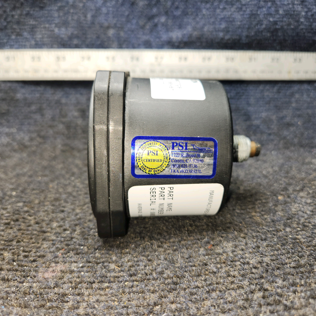 Used aircraft parts for sale, SL1010-55006-13-N00 SL1010 Cessna 172E RPM Recording Tachometer Gauge