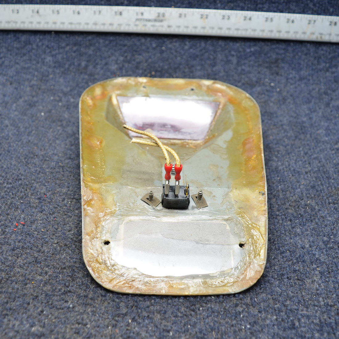 Used aircraft parts for sale, 0710103-1 Cessna C175 COVER PLATE CABIN LIGHT