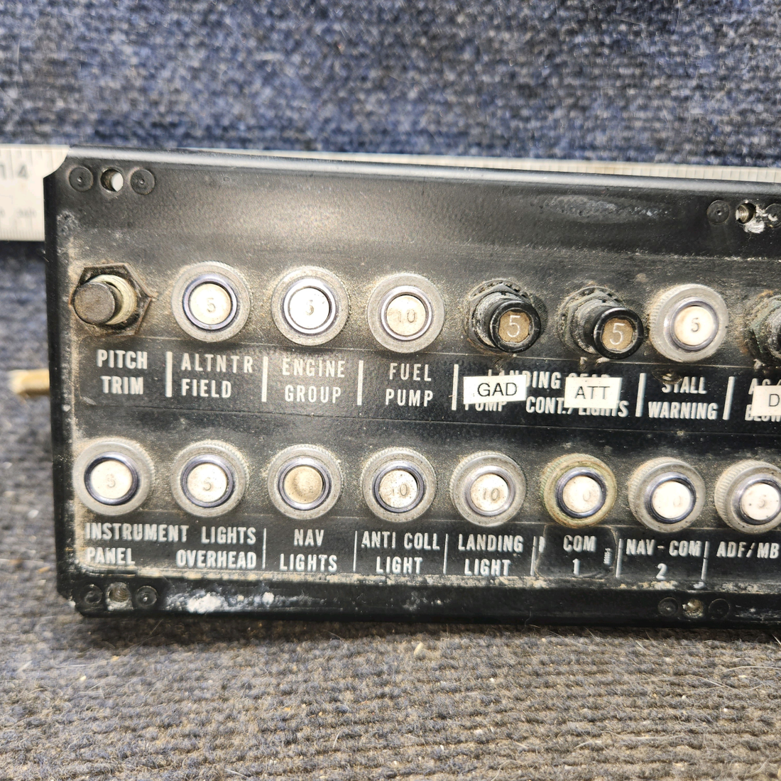 Used aircraft parts for sale, 35209-000 piper PA-28-181 Circuit Breaker Panel