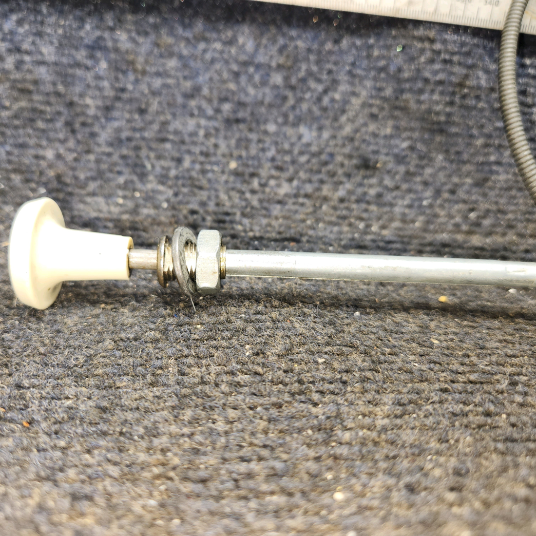 Used aircraft parts for sale, S1239-11 cessna 150G Cabin Heat Control Cable – 34.75 in