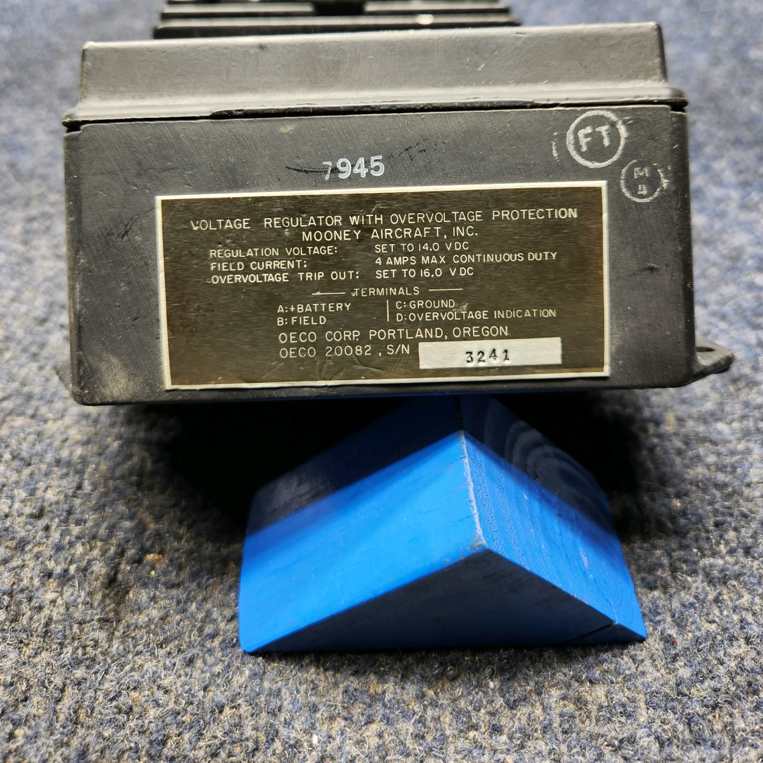 Used aircraft parts for sale, Oeco 20218 Texas Several AEROSTAR AIRCRAFT VOLTAGE REGULATOR OVERFLOW PROTECTION "PRICE PER EACH"