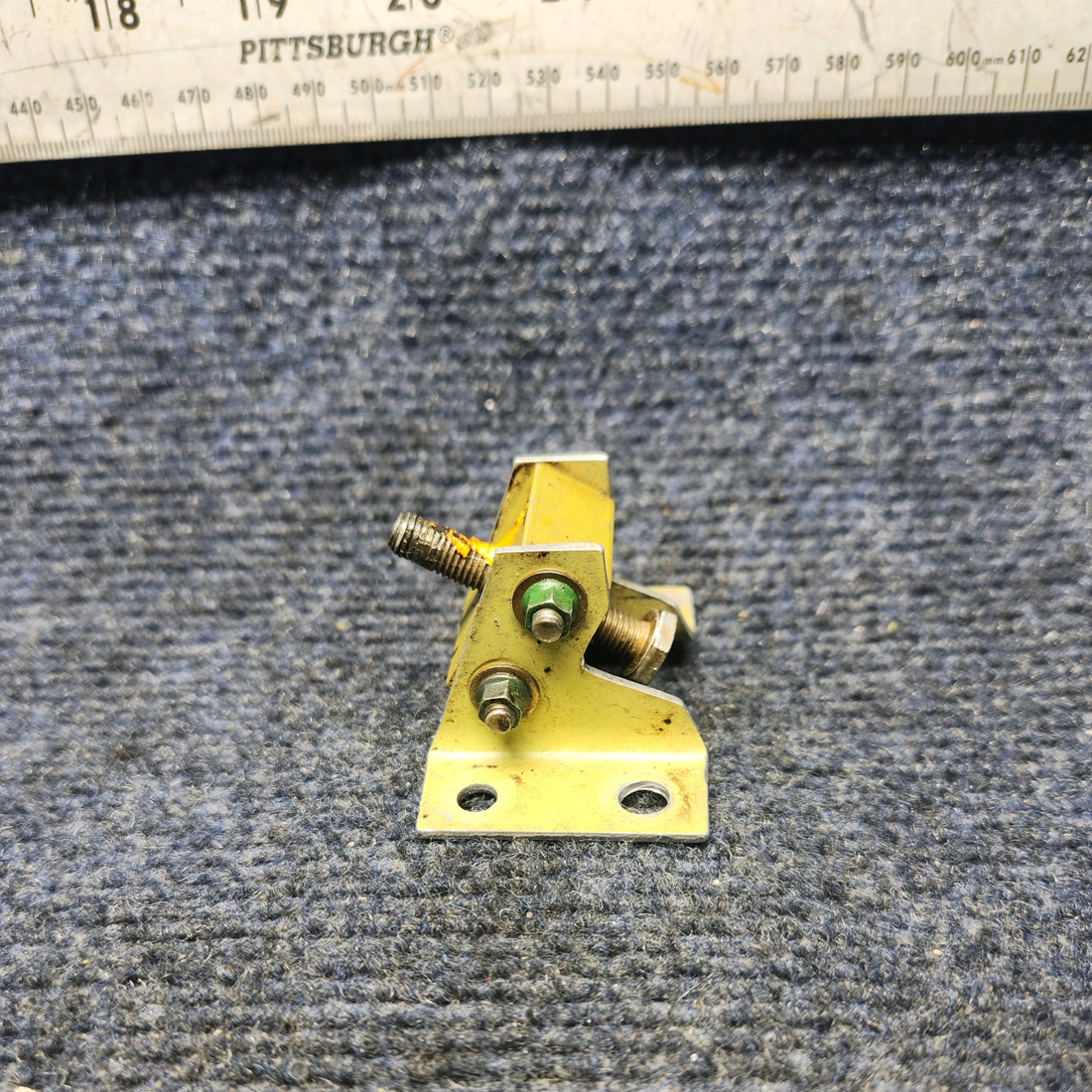 Used aircraft parts for sale, 002-410031-1 Beechcraft F33A STOP ASSY RUDDER PEDAL BELLCRANK