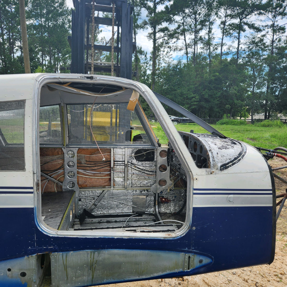 Used aircraft parts for sale, Piper PA28-140 Fuselage PIPER PA28-140 PIPER PA28-140 FUSELAGE W LOGS- NO AIRWORTHINESS - "ONLY FOR PARTS"