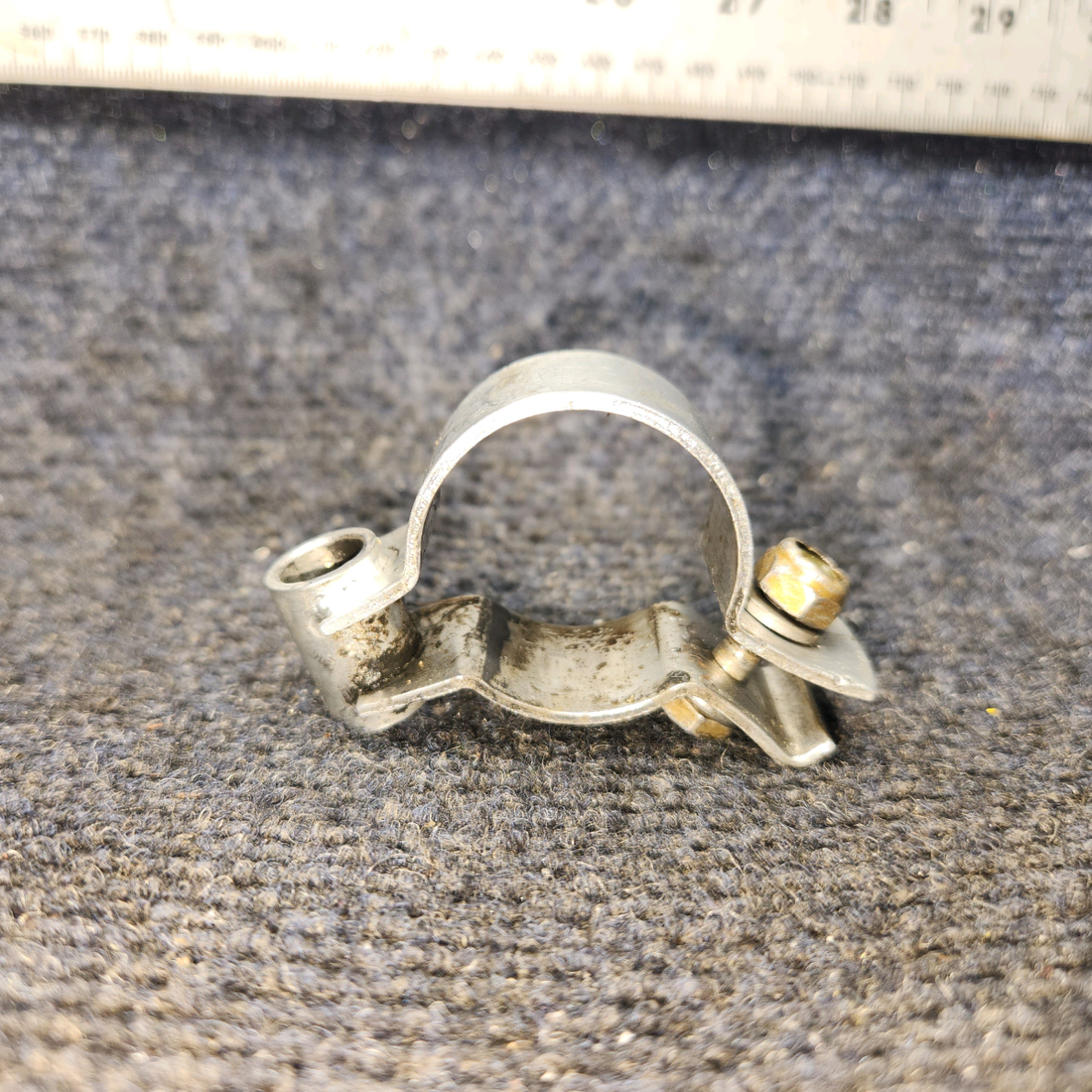 Used aircraft parts for sale, 66750-000 Piper PA28-161 Shimmy Dampener Clamp Bracket