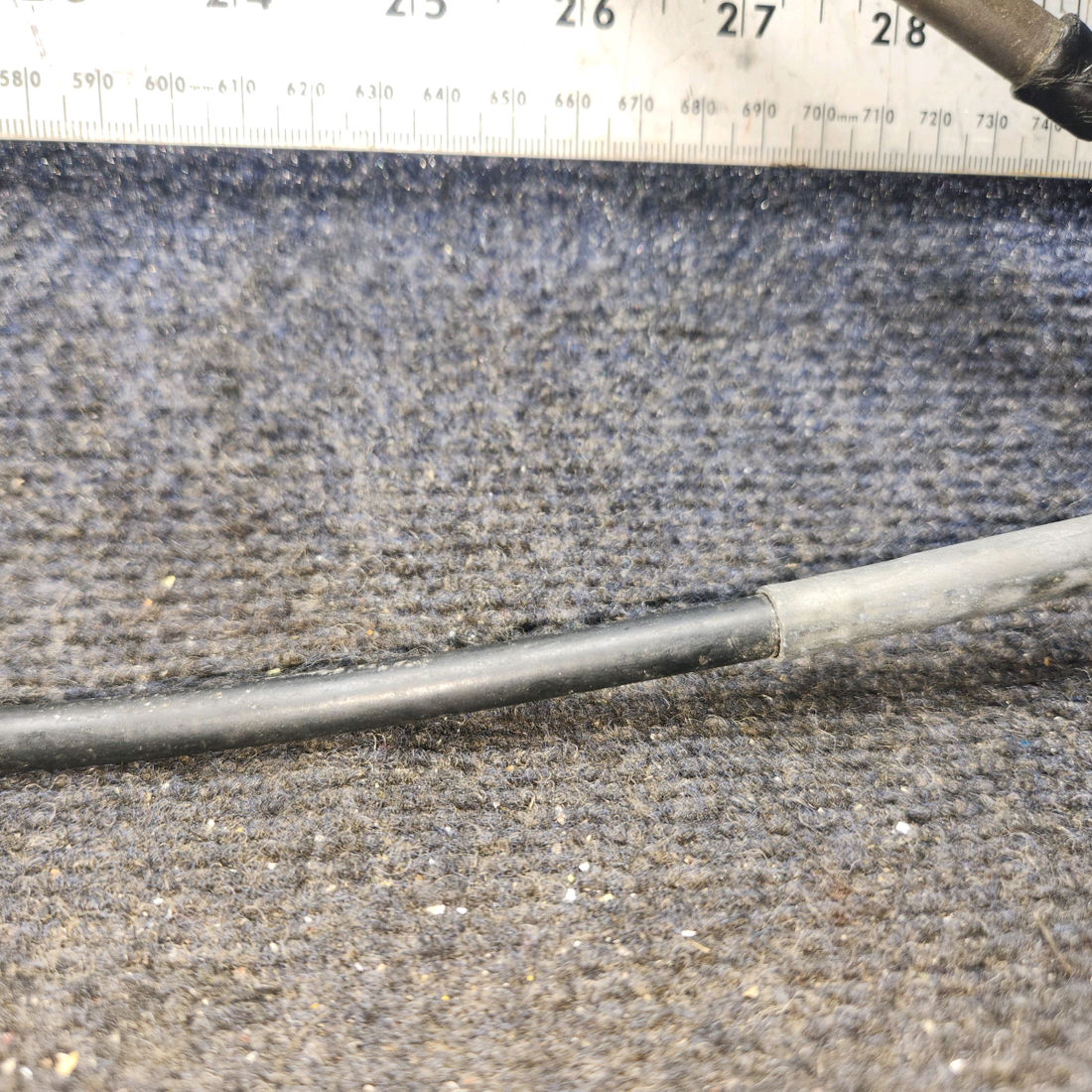 Used aircraft parts for sale, S1222-6 Cessna 182G Throttle Control Cable (37.25" long)