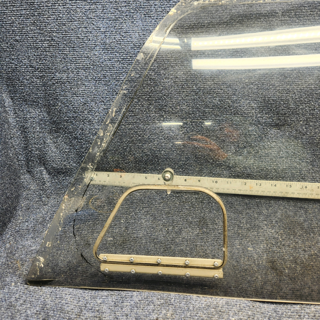Used aircraft parts for sale, 65826-005 PIPER PA28-161 Warrior III WINDOW FRONT LEFT ASSEMBLY W/ STROM WINDOW