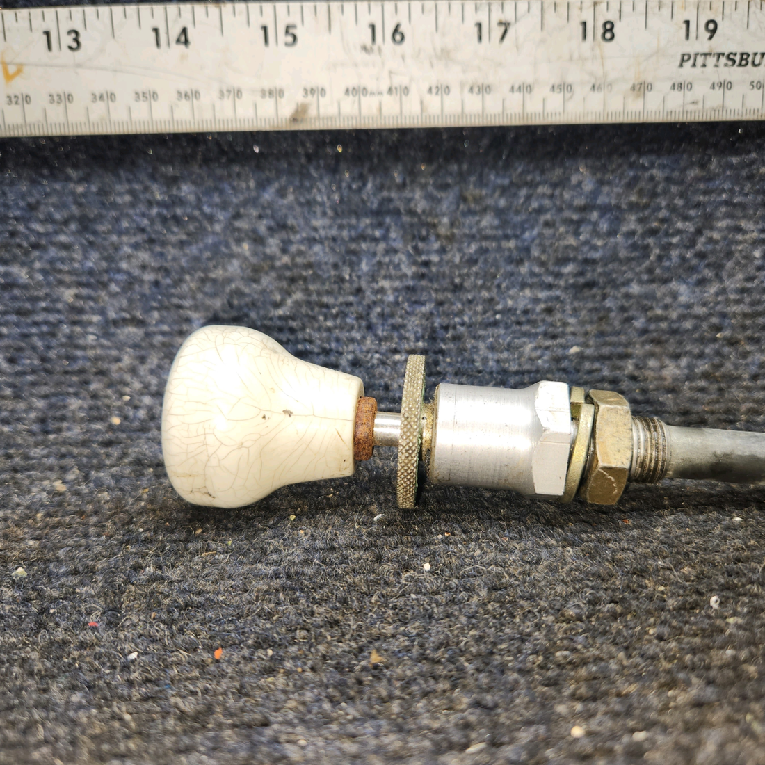 Used aircraft parts for sale, S1222-7 Cessna 172E Throttle Cable 46"