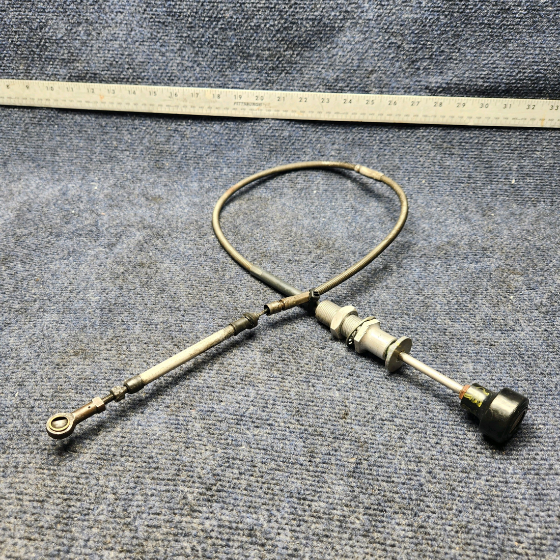 Used aircraft parts for sale, 9863056-8 CESSNA C172RG THROTTLE CONTROL CABLE (L: 39-1/4")