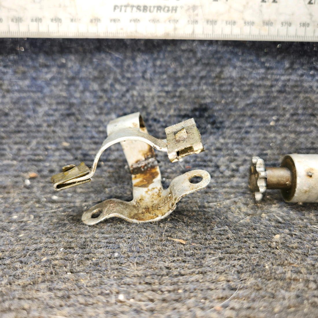 Used aircraft parts for sale, 0310293-2 cessna 150G Elevator Trim Tab Actuator with Guard and Clamps