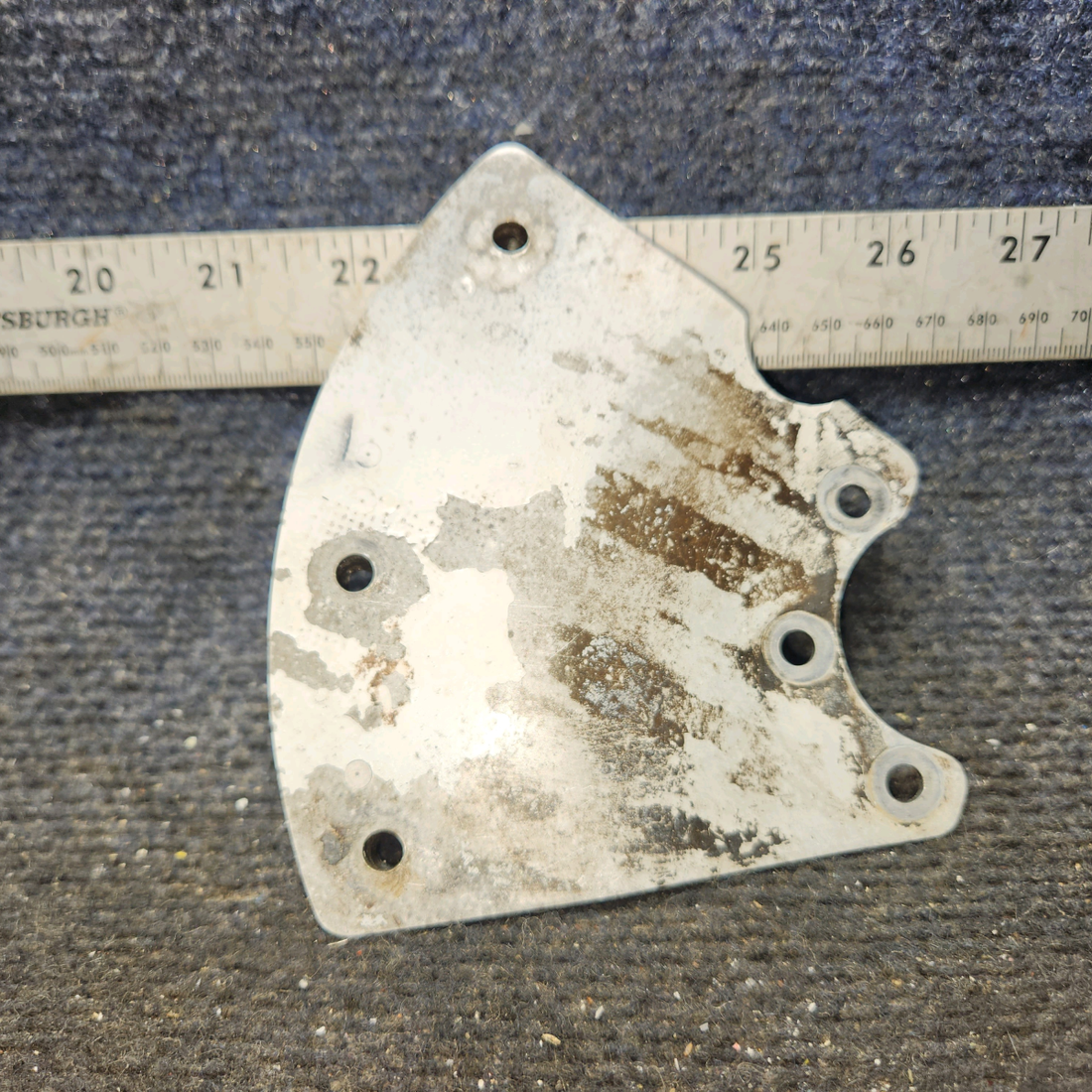 Used aircraft parts for sale, 63370-005 Piper PA-28-140 Main Gear Wheel Fairing Bracket – LH
