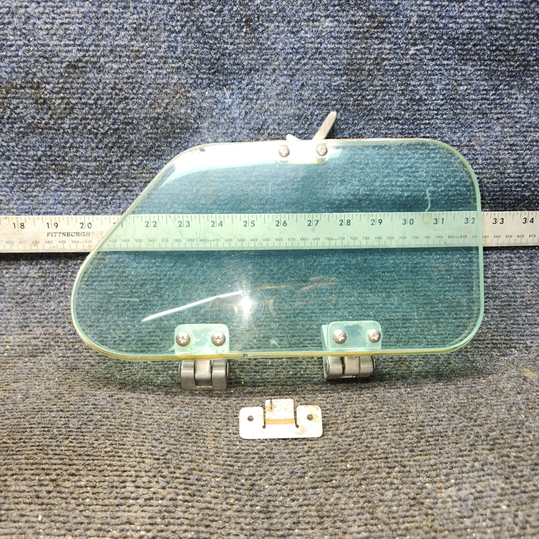 Used aircraft parts for sale, 96-420011-7 BEECHCRAFT F35 Storm Window Assembly w/Metal Leg