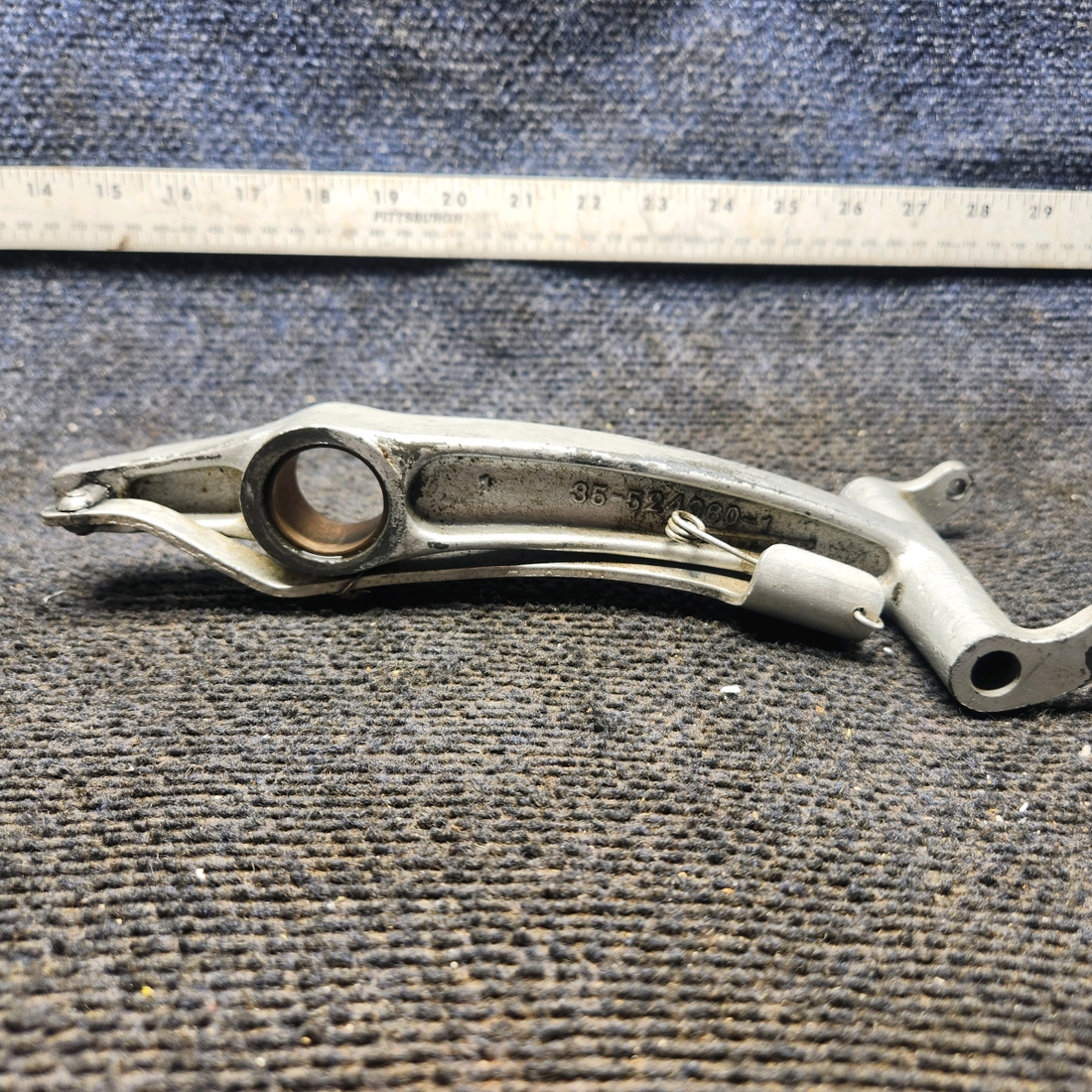 Used aircraft parts for sale, 35-524060-3 Beechcraft 35-33 Rudder Pedal Arm - RH