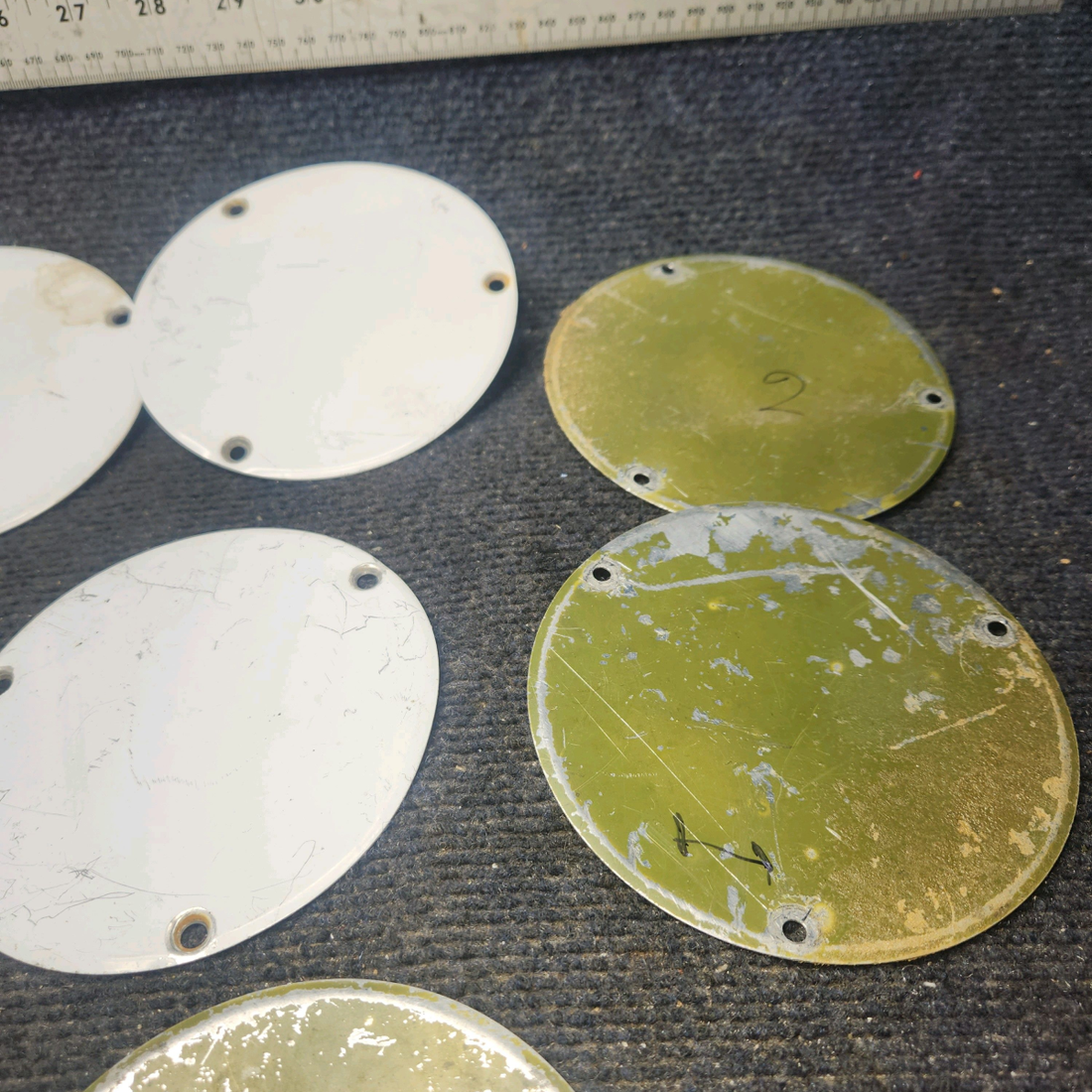 Used aircraft parts for sale, S225-1 Cessna 172E Inspection Cover Plate - Set of 33