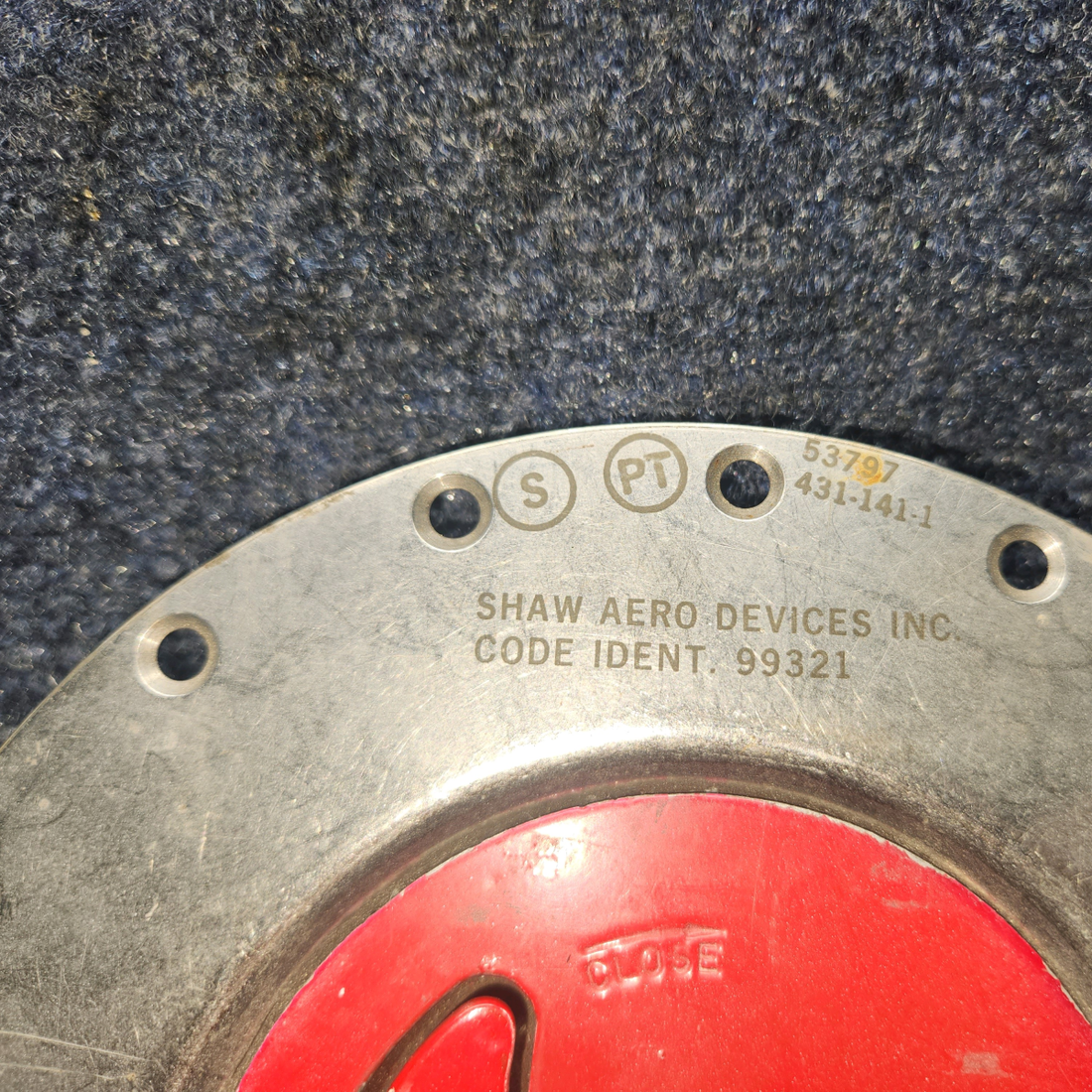 Used aircraft parts for sale, 431-9 Shaw Aero Piper Navajo Fuel Cap with Adapter