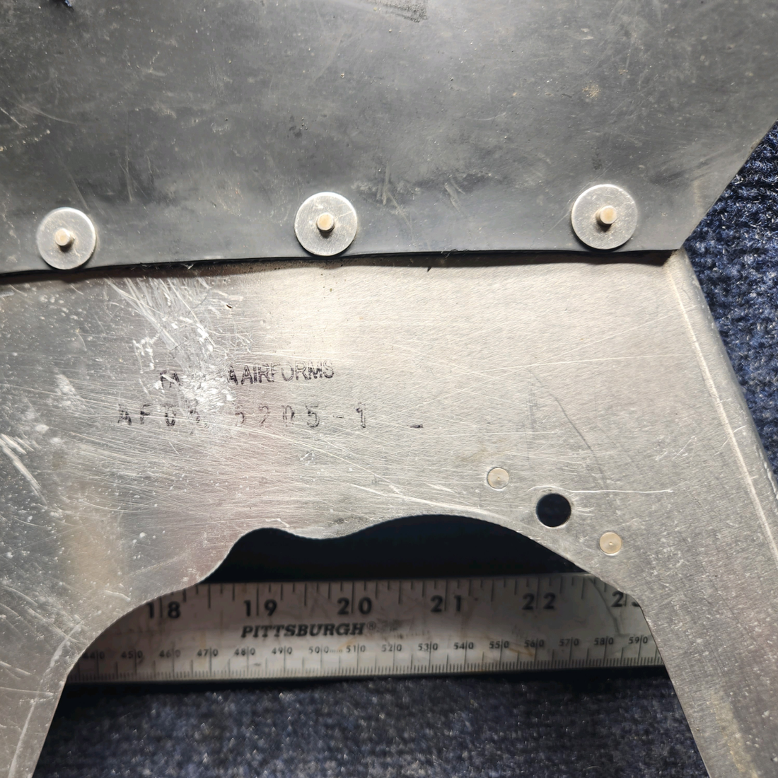 Used aircraft parts for sale, 0555205-1 CESSNA 172K BAFFLE ASSEMBLY #2 CYLINDER