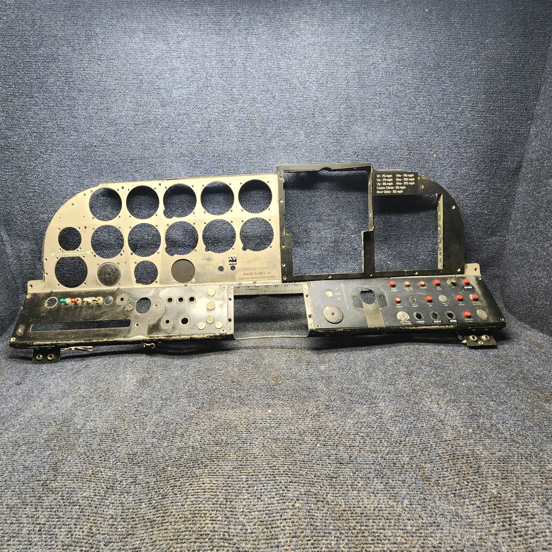 Used aircraft parts for sale, 169-324007-601 Beechcraft C23 SUNDOWNER Instrument Panel Structure Assembly – See photos for details