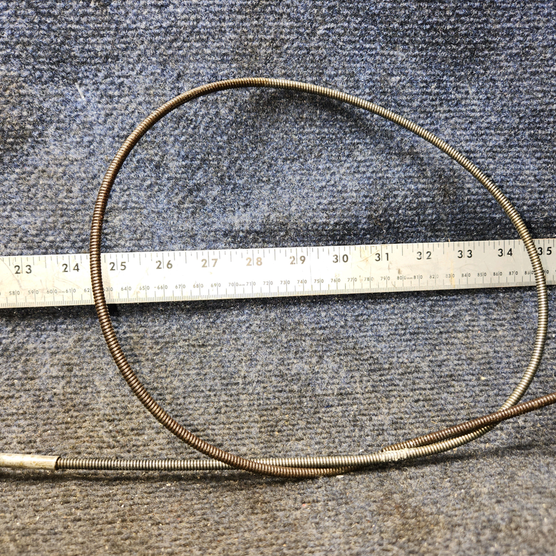 Used aircraft parts for sale, S1239-7 Cessna 172E Cabin Heat Control Cable (Length: 44”)