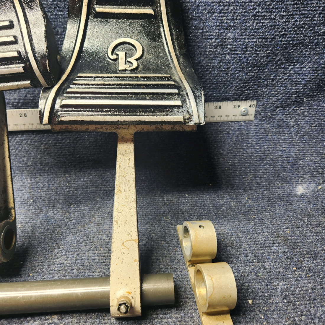 Used aircraft parts for sale, 169-524013-1 Beechcraft A23A Musketeer Custom III RUDDER PEDAL INSTALLATION ASSY