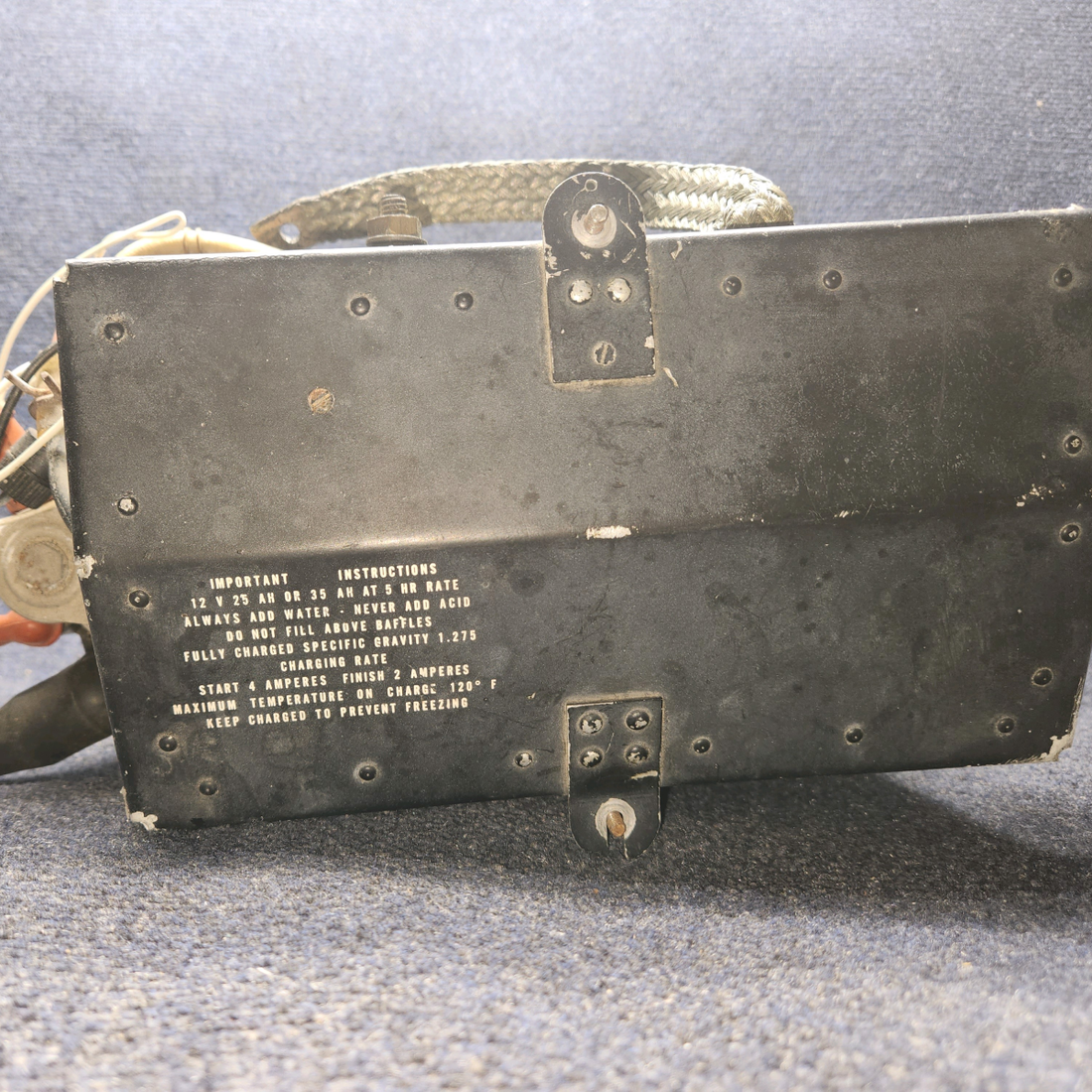 Used aircraft parts for sale, 63888-000 PIPER PA28-140 Battery Box w / Solenoid