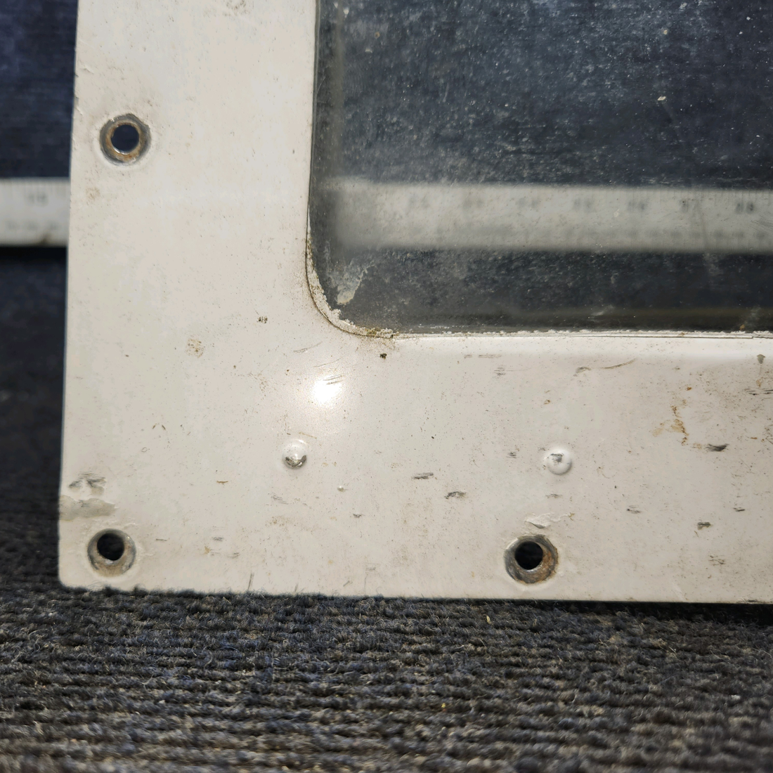 Used aircraft parts for sale, 0523115 cessna 150G Landing Light Window Assembly with Lens
