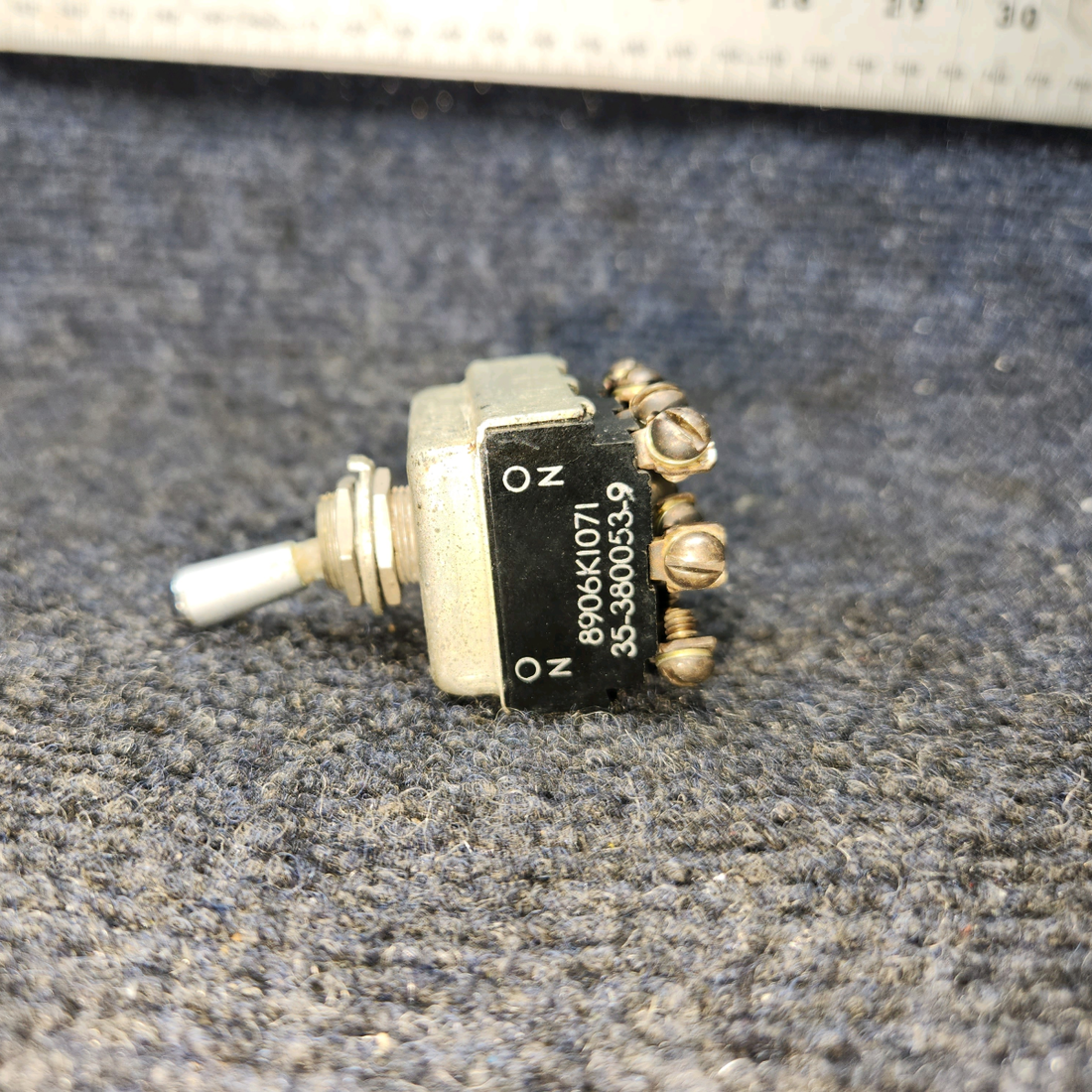 Used aircraft parts for sale, 35-380053-9 BEECHCRAFT 95-55B Toggle Switch Assembly