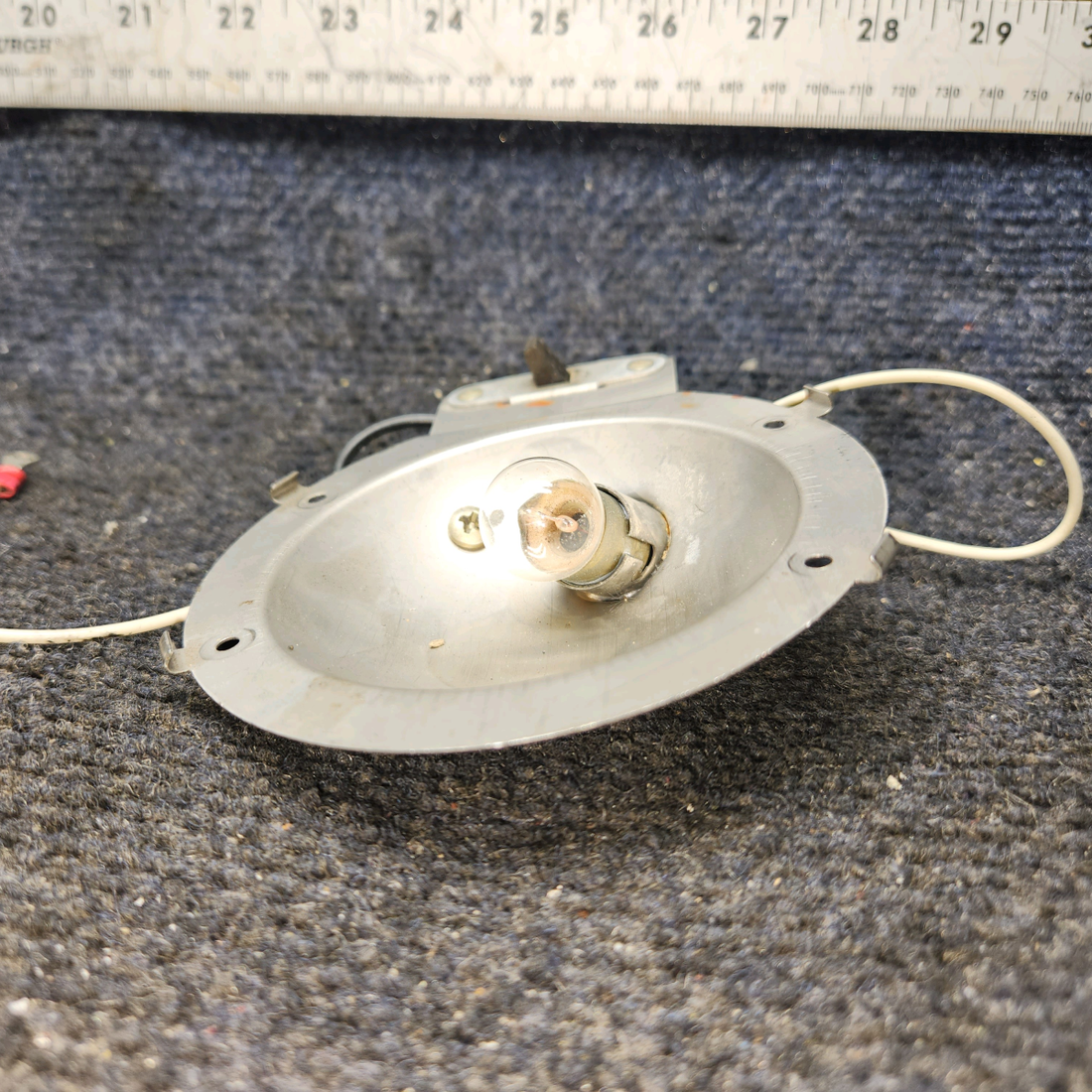 Used aircraft parts for sale, 66632-000 Piper PA28-161 Cabin Light with Switch