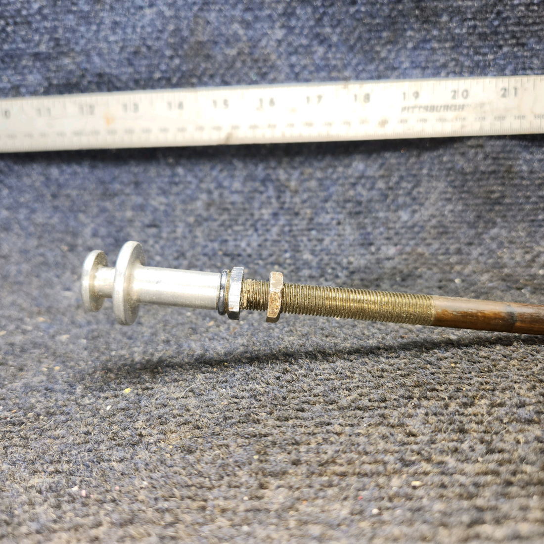 Used aircraft parts for sale, 35-550523 BEECHCRAFT F35 Cabin Heat/Defrost Control Cable Assy – 39" Length