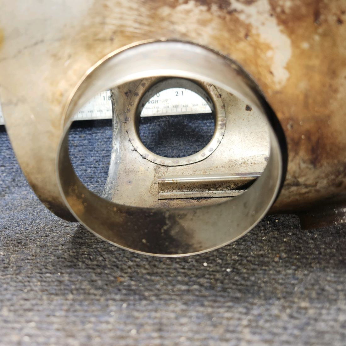 Used aircraft parts for sale, 0550176-37 Cessna 172F Shroud Assy Exhaust - LH