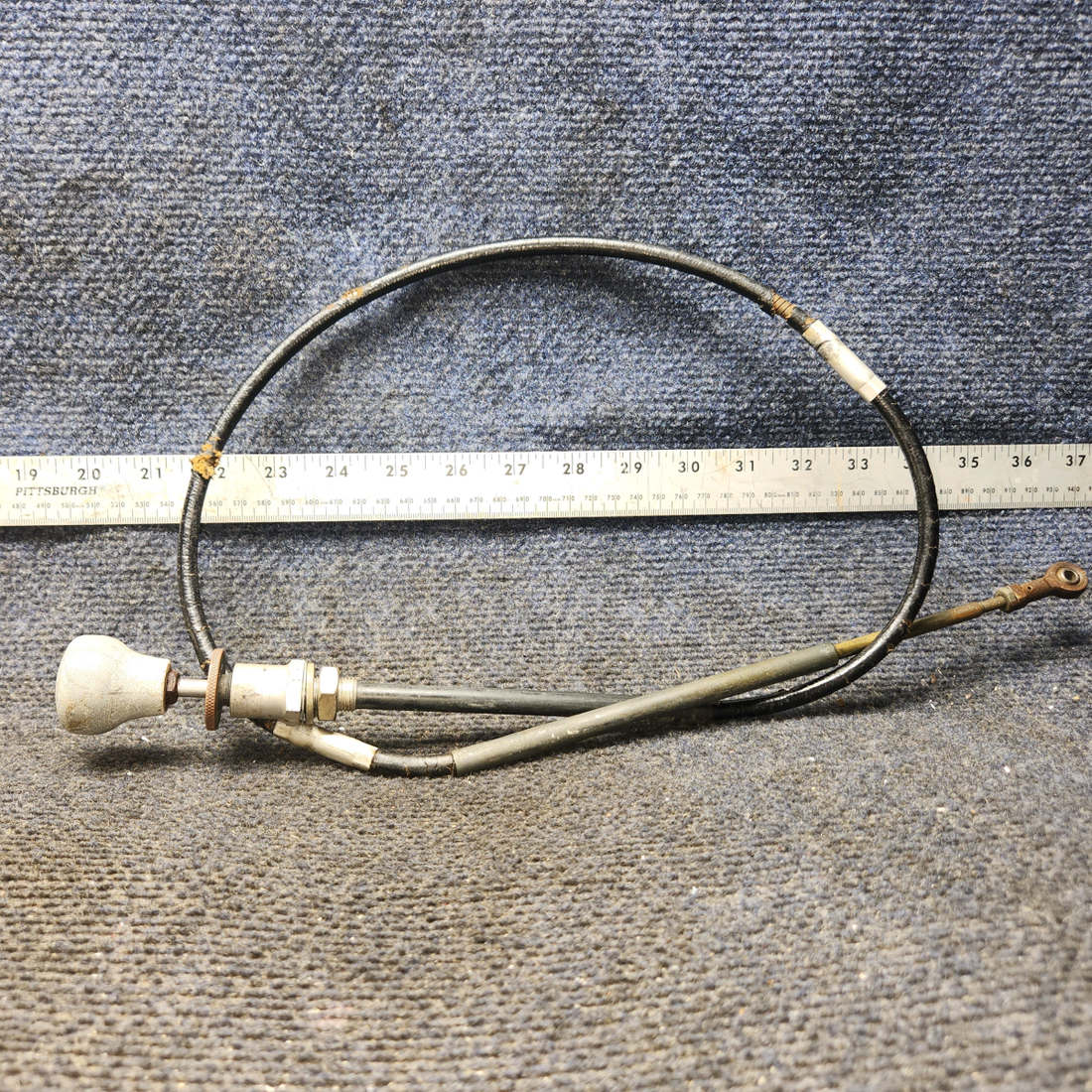 Used aircraft parts for sale, S1222-2 Cessna 172F Control Cable Assembly Throttle (Length: 45.5")