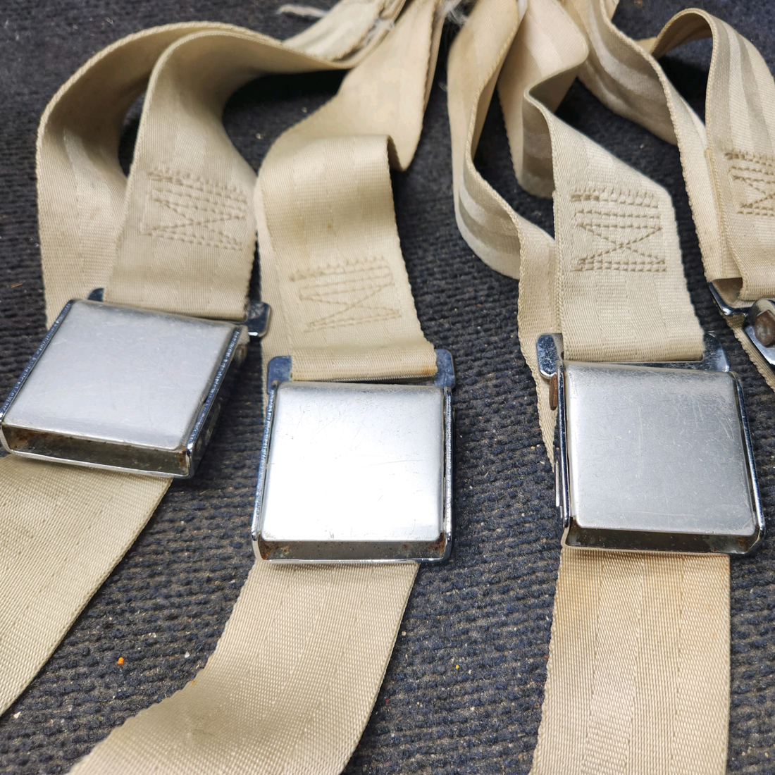 Used aircraft parts for sale, YB1R632K BEECHCRAFT F35 Pilot, Copilot, and Rear Seat Belt Assembly