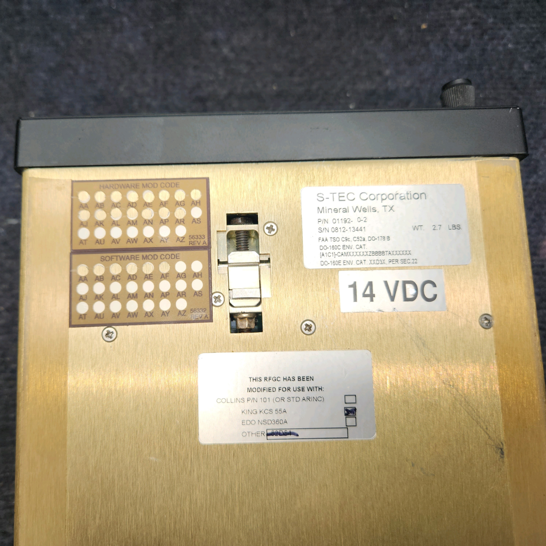Used aircraft parts for sale, S-Tec 55X S-tec 55X CESSNA 172K Autopilot System with Servos / Turn Coordinator