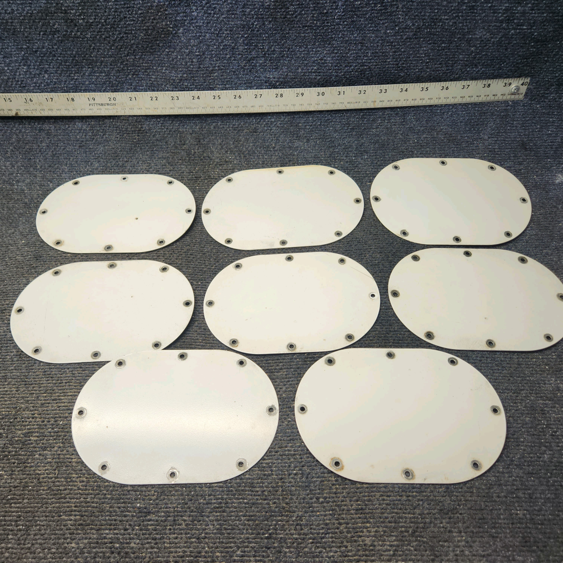 Used aircraft parts for sale, 62109-000 Piper PA28-161 Inspection Cover plate - Set Of "8"