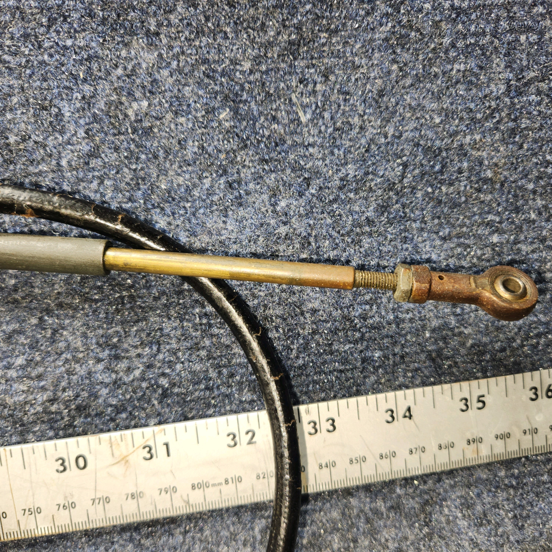Used aircraft parts for sale, S1222-2 Cessna 172F Control Cable Assembly Throttle (Length: 45.5")