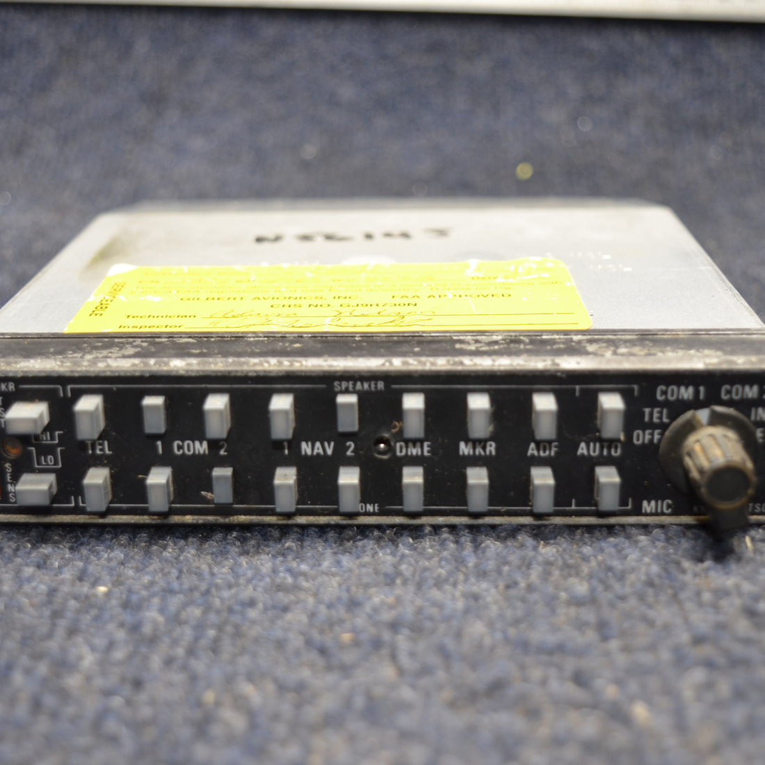 Used aircraft parts for sale, 066-1055-03 Cessna C175 KMA 24 BENDIX KING AUDIO PANEL NO RACK NO CONNECTOR