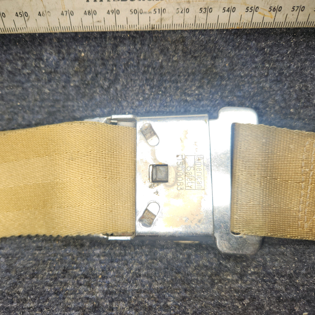 Used aircraft parts for sale, 5000B3 America Safety PIPER PA-24-250 Seatbelt Assembly BEIGE