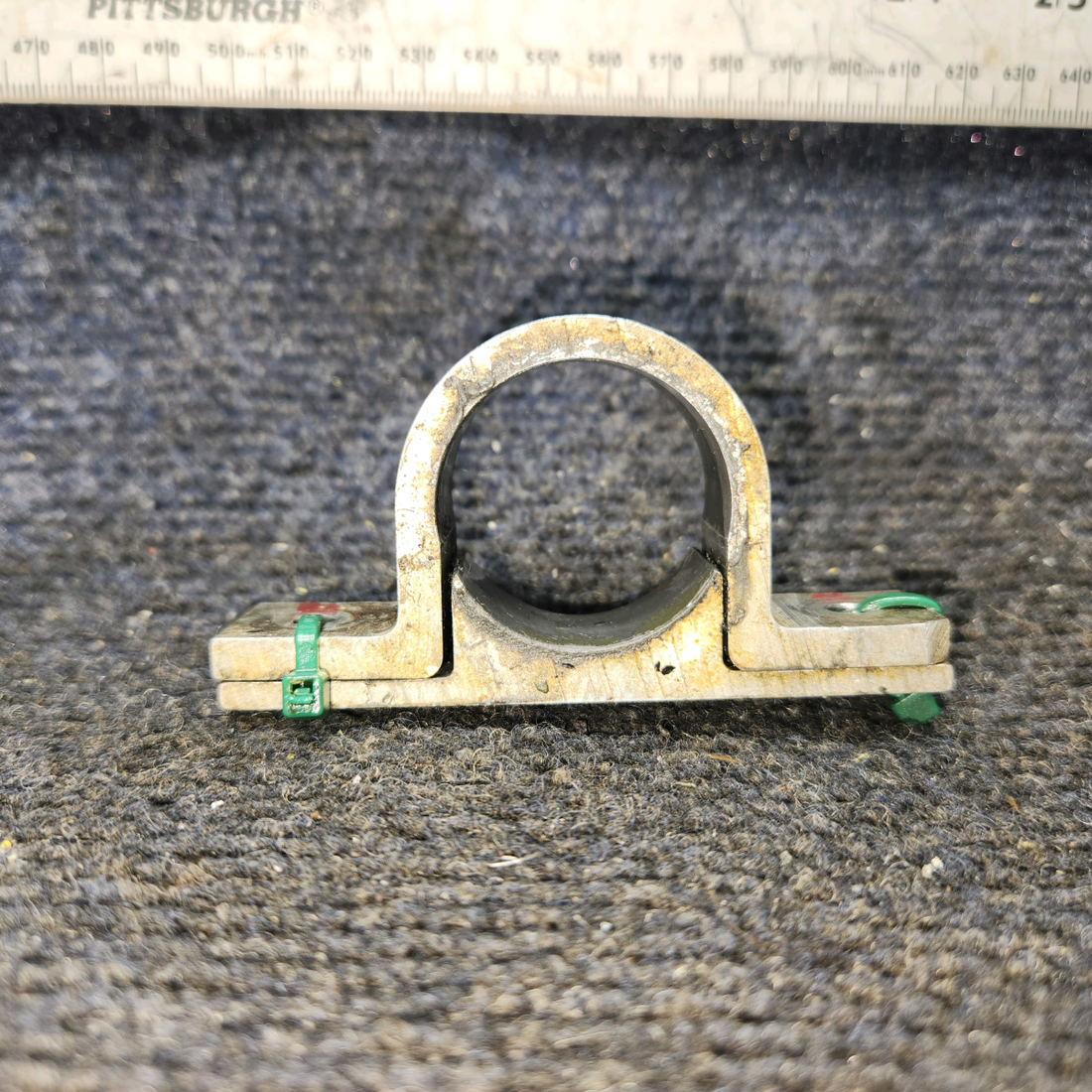 Used aircraft parts for sale, 35402-000 Piper PA28-161 Torque Shaft Support Clamp Assembly