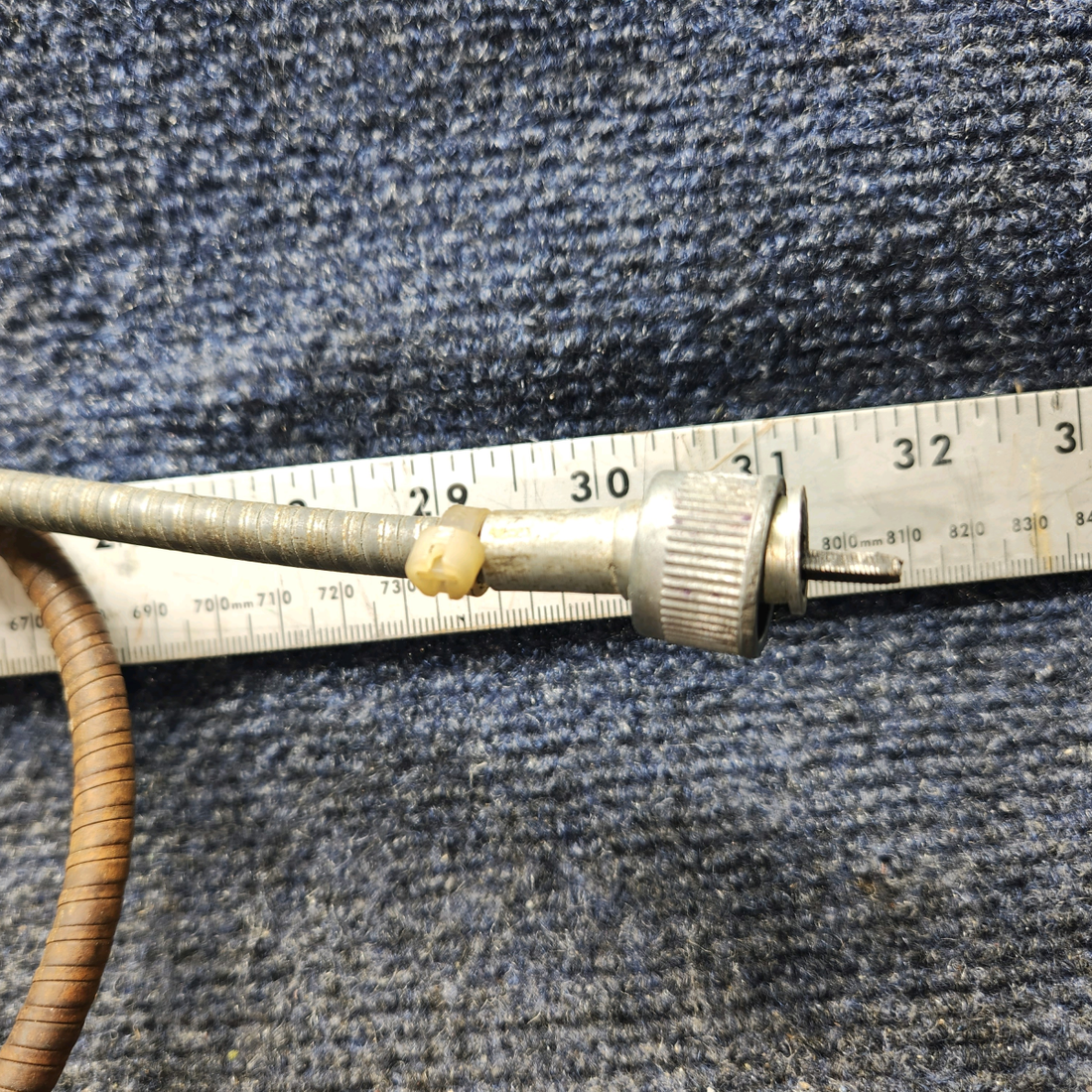 Used aircraft parts for sale, 486-570 PIPER PA28-140 Tachometer Shaft Assembly (~32" long)