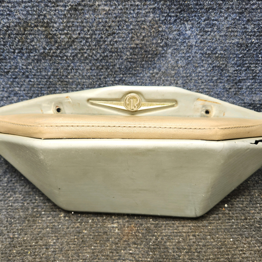 Used aircraft parts for sale, 33-534012-1, 33-534012-5, 35-534012-5 Beechcraft 35-33 Armrest Assembly – Gray/Beige