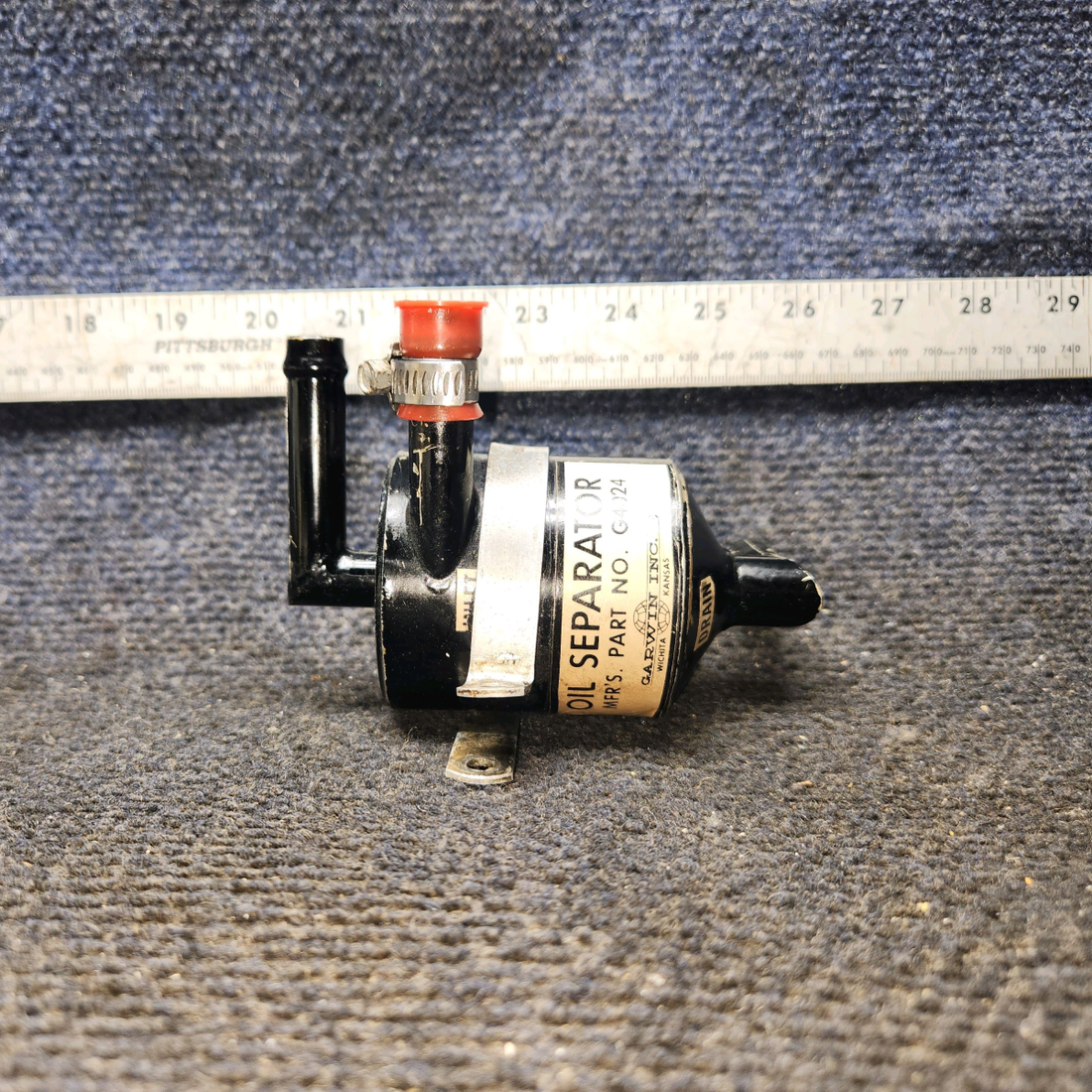 Used aircraft parts for sale, G4024 Garwin Inc. Cessna 172E Oil Separator