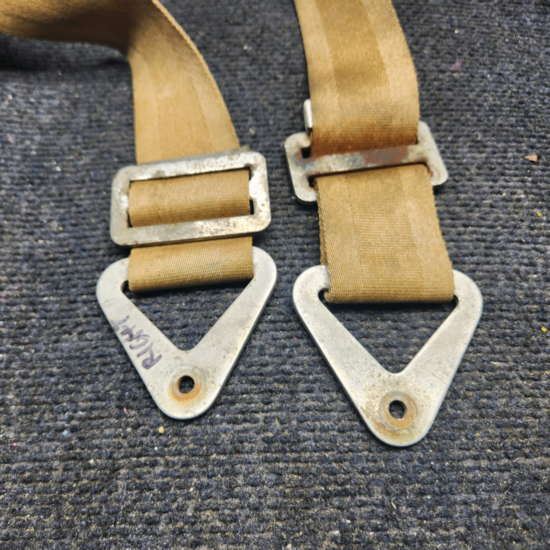 Used aircraft parts for sale, BE2006-1 Beechcraft A23A Musketeer Custom III SEAT BELT ASSEMBLY (BEIGE)