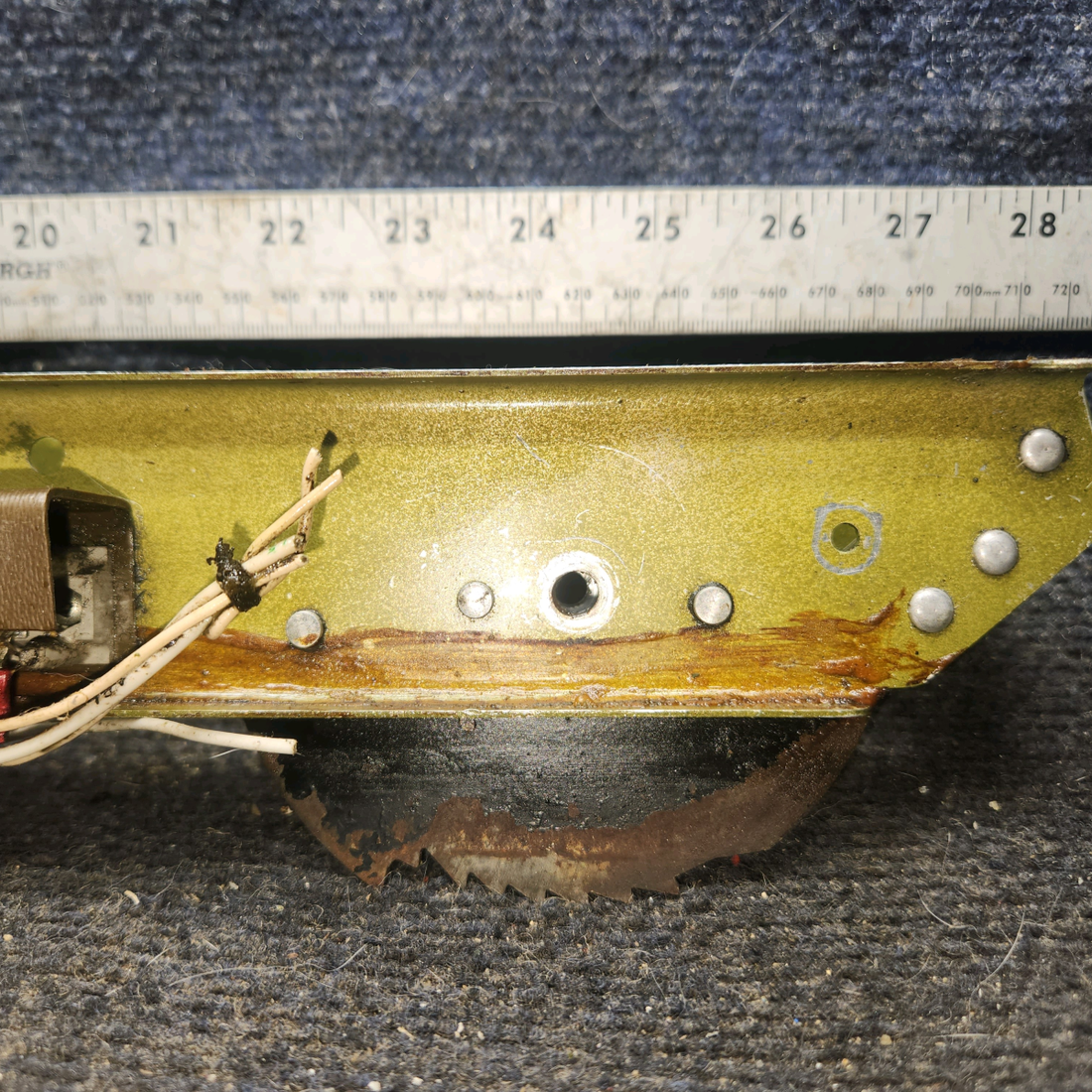 Used aircraft parts for sale, 67139-000, 67138-000,67137-000,63354-000 piper PA-28-181 Forward Brake Support Channel