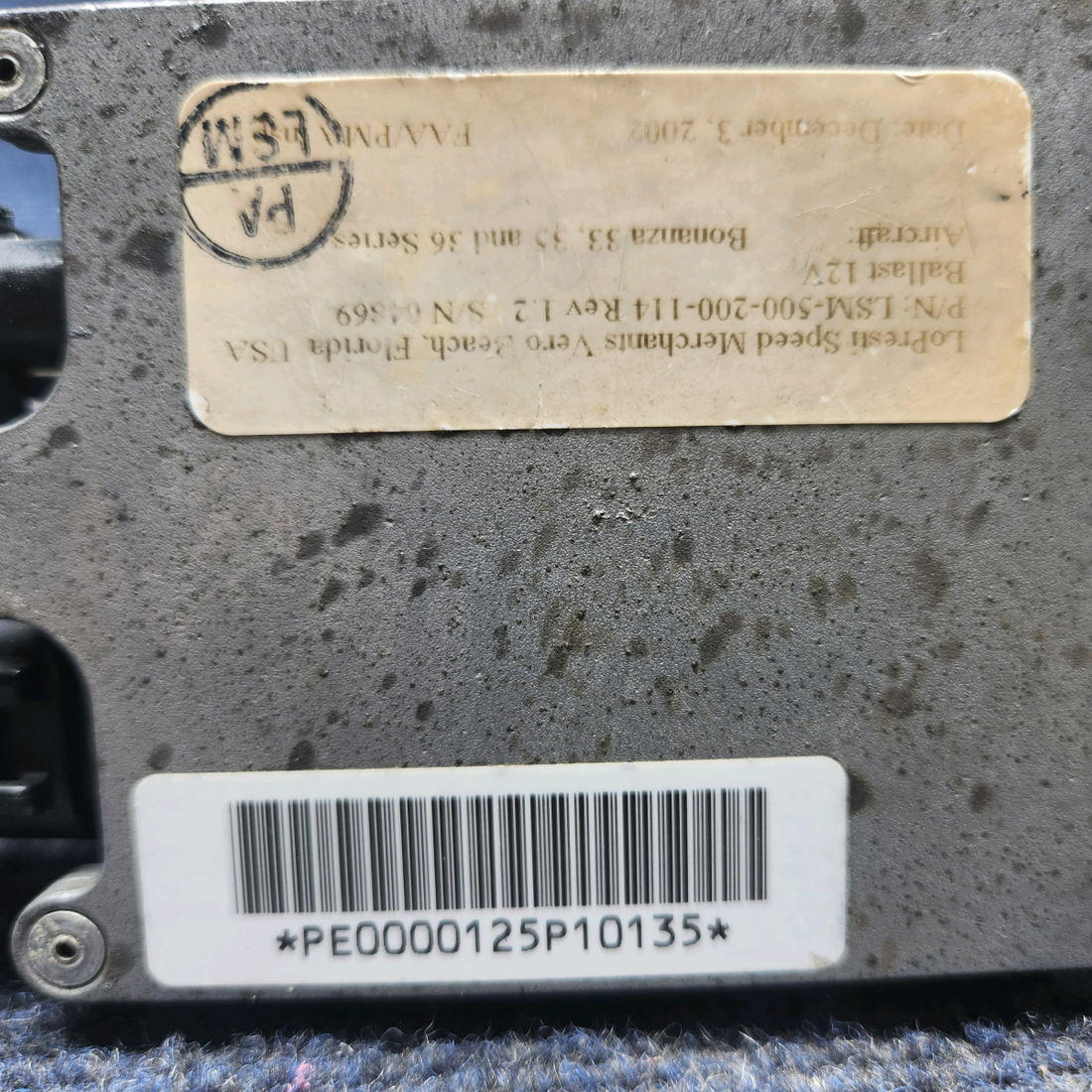 Used aircraft parts for sale, LSM-500-200-114 Beechcraft F33A LOPRESTI HIGH INTENSITY DISCHARGE LIGHT  SET (12V) NOSE LIGHT