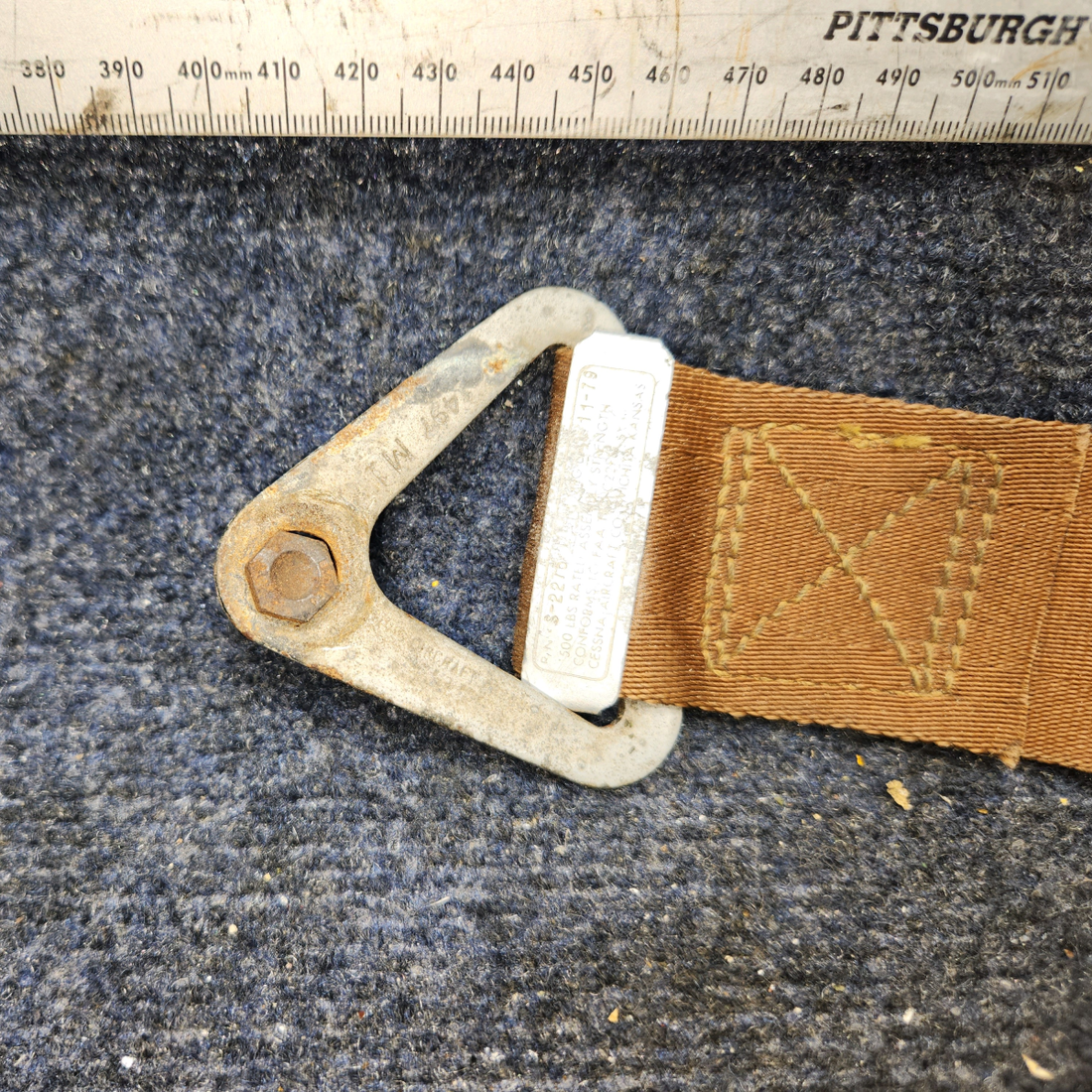 Used aircraft parts for sale, 440785 America Safety PA28-140 Seatbelt Assembly