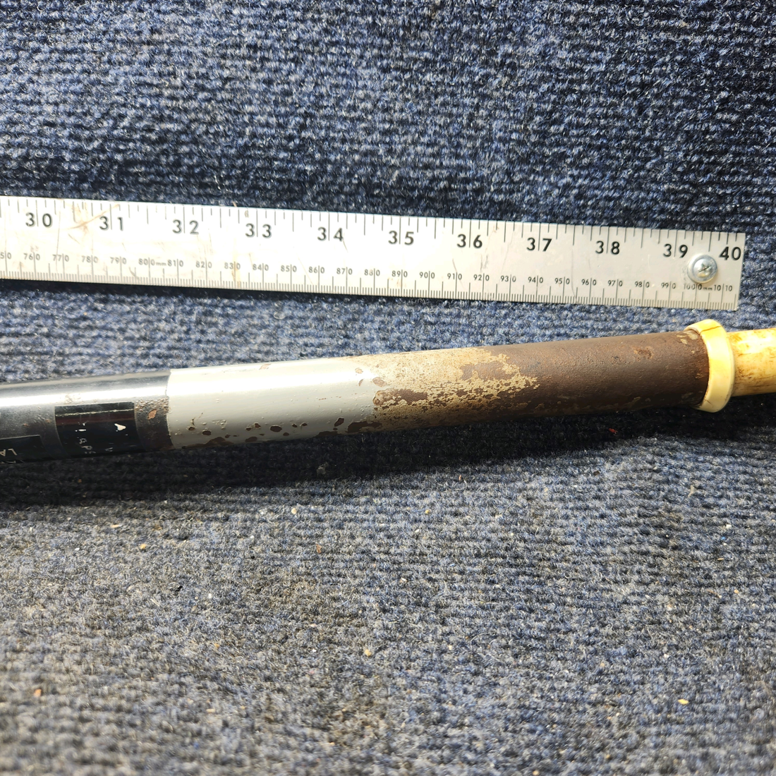 Used aircraft parts for sale, 0510166-6, 0510171-1 Cessna 172E Flap Lever Assembly with Ratchet and Spacers