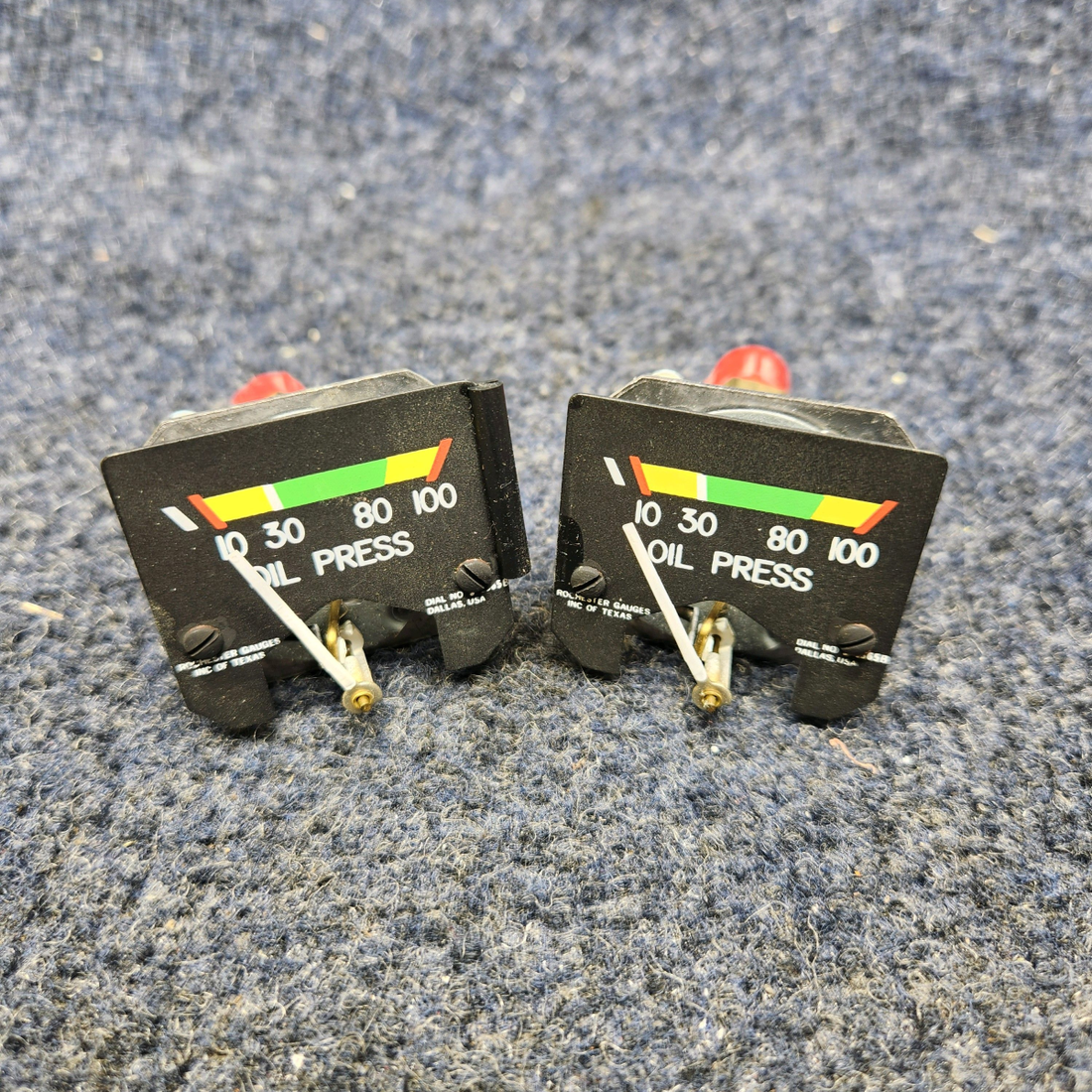 Used aircraft parts for sale, 5-1365B PIPER PA28RT-201 ROCHESTER OIL PRESSURE  GAUGE-MECHANICAL GAUGE. PRICE PER EACH